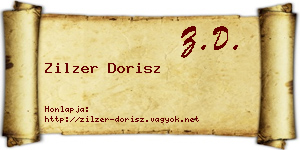 Zilzer Dorisz névjegykártya